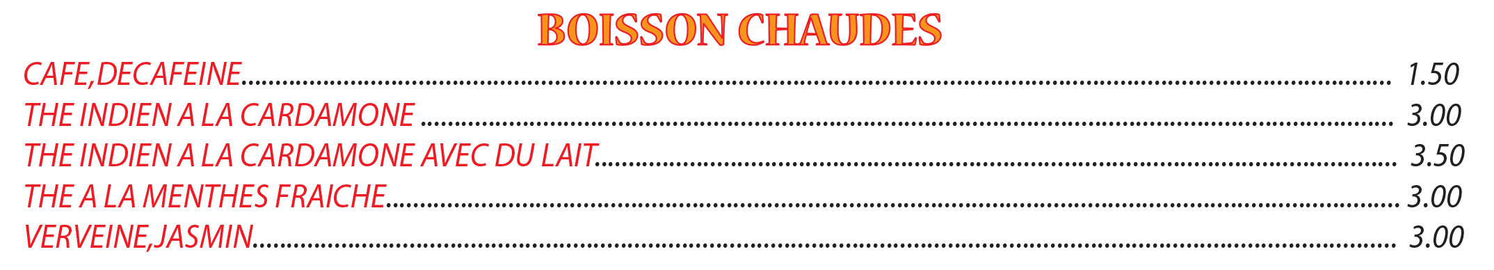B chaudes