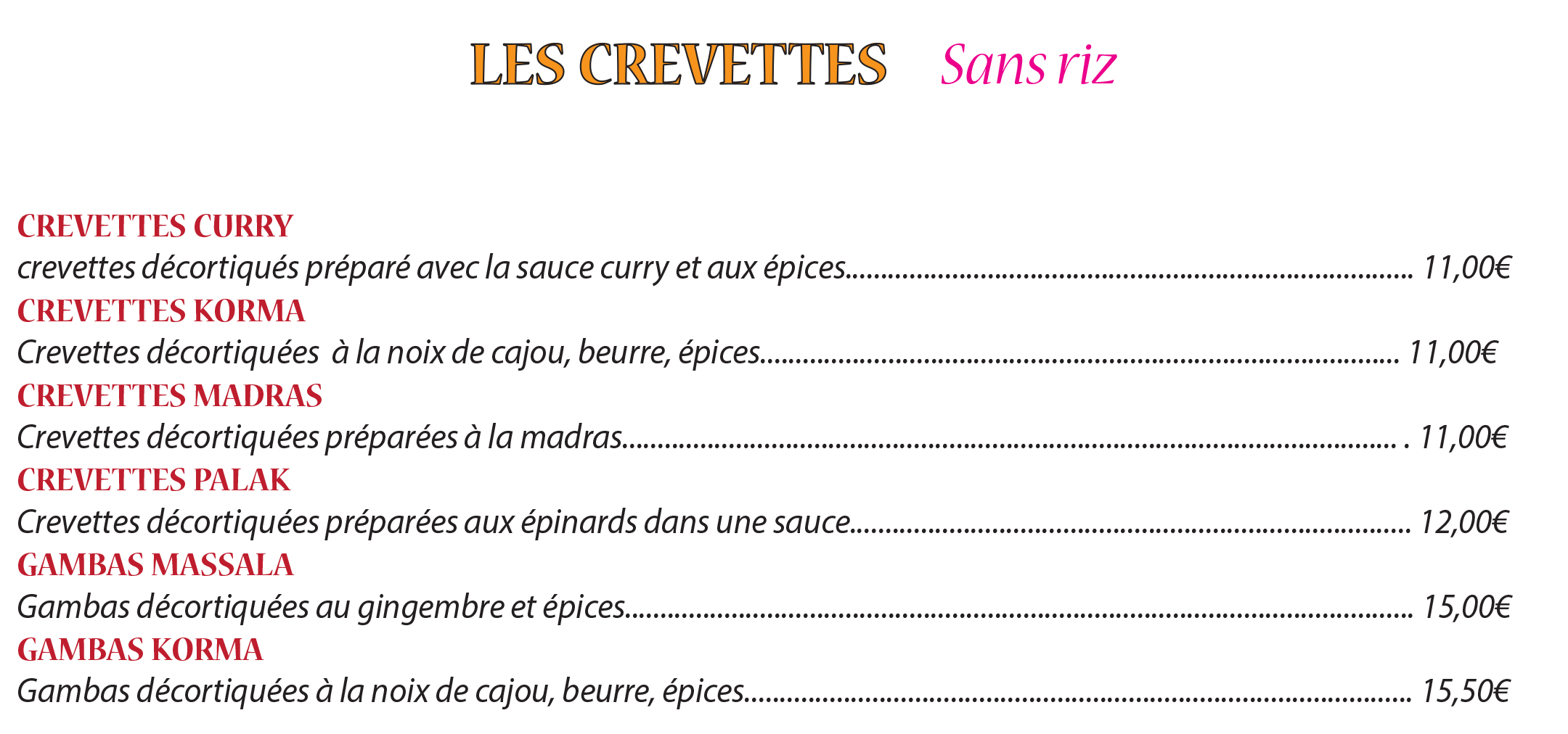Crevettes