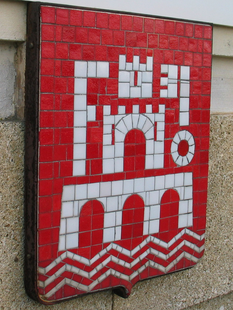 mosaique - tableau - hanaé - focus - taupe - vermillon - verre - faïence - fond marin - ora mosaiques.