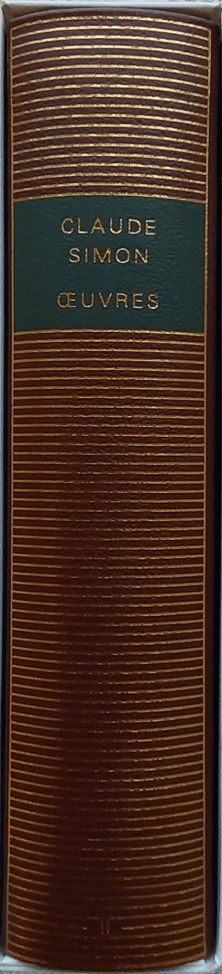 Volume 5586 de Claude Simon dans la Bibliothèque de la Pléiade.