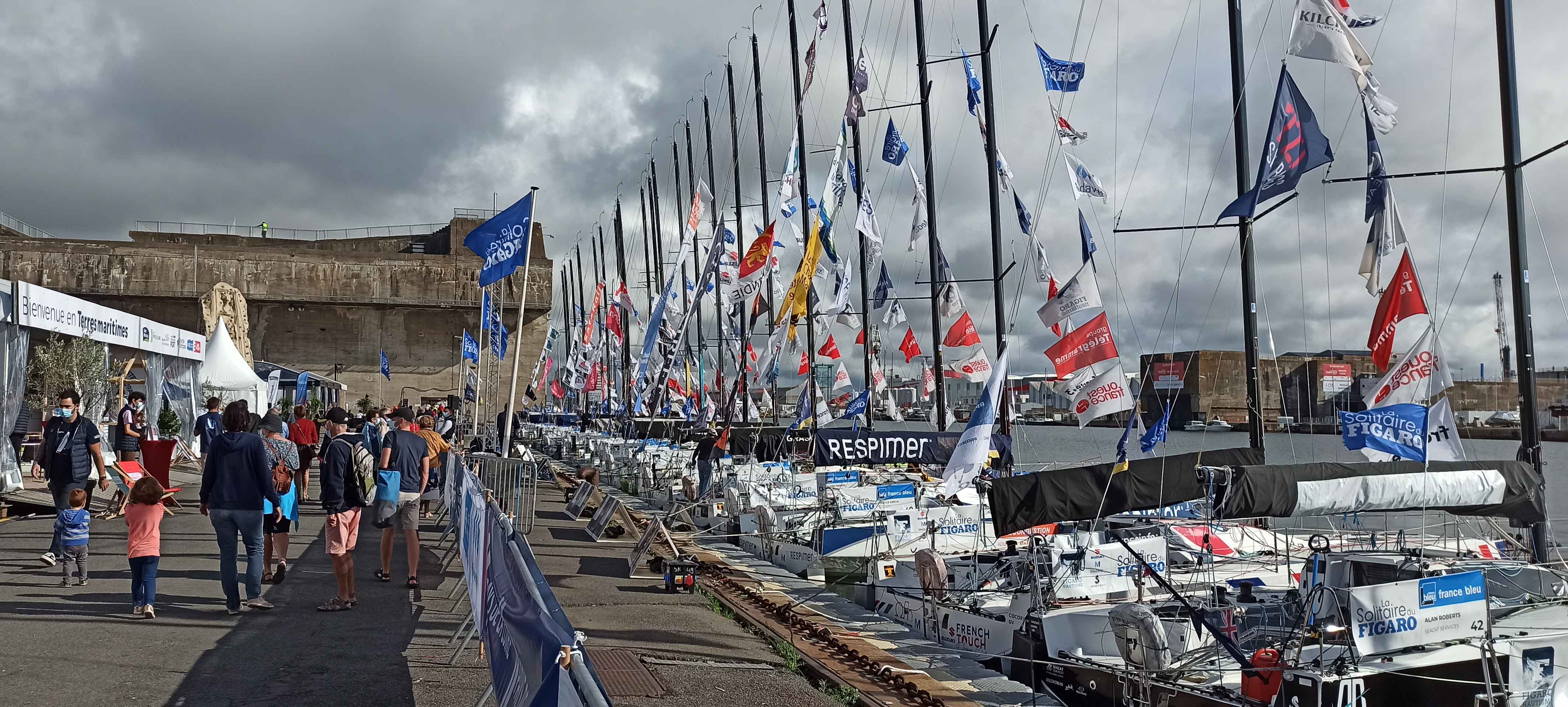 Les Vieux Gréements de Saint Nazaire à l'arrivée de la Solitaire du Figaro 2021