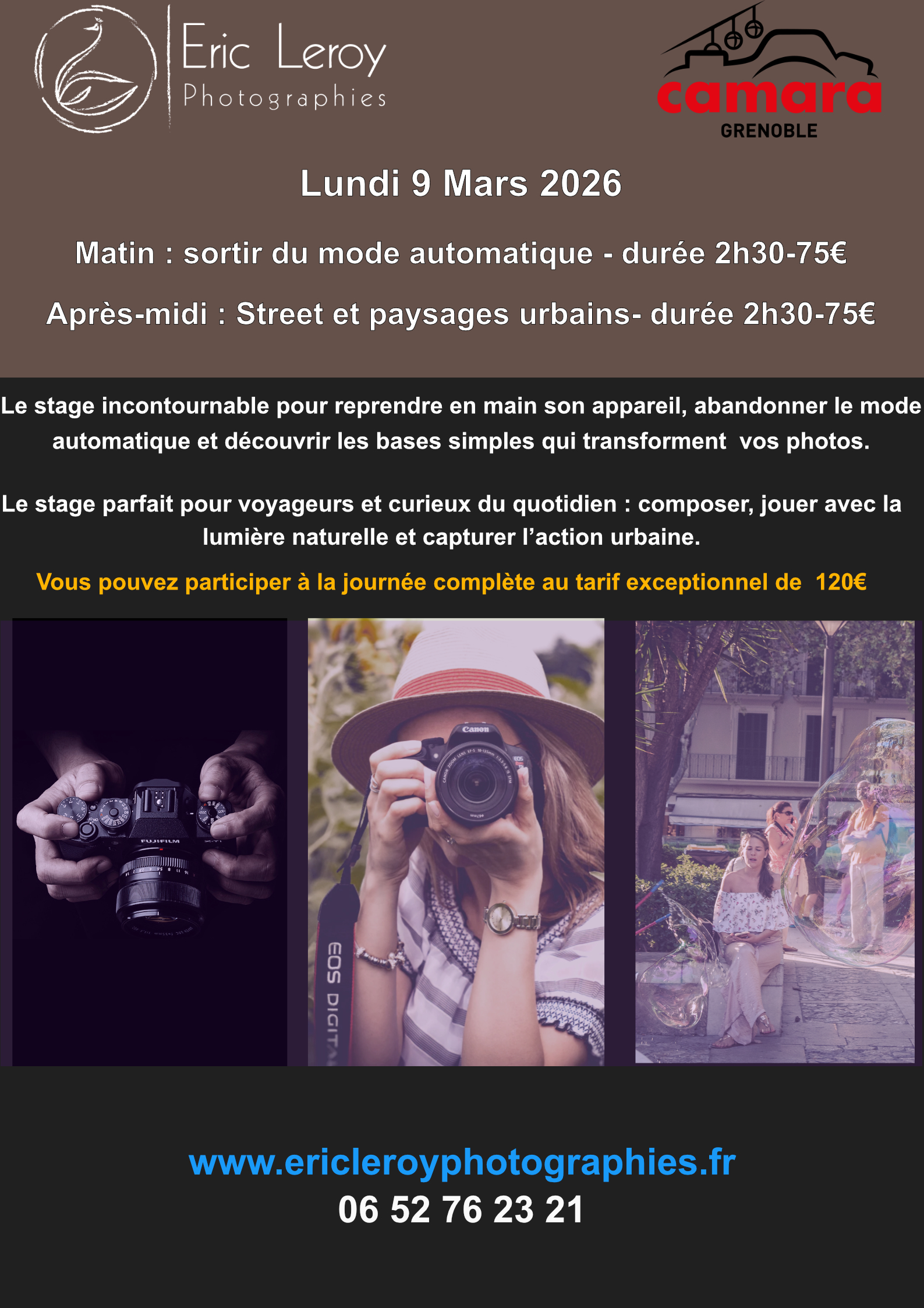 Bienvenue sur www.ericleroyphotographies.fr, où je propose des stages photo immersifs, adaptés à tous les niveaux. Que vous soyez Initiation à la macrophotographie : Plongez dans l'univers fascinant de l'infiniment petit avec ce stage conçu pour débutants. Ensemble, nous explorerons les bases techniques et artistiques pour capturer les détails insoupçonnés de la nature.