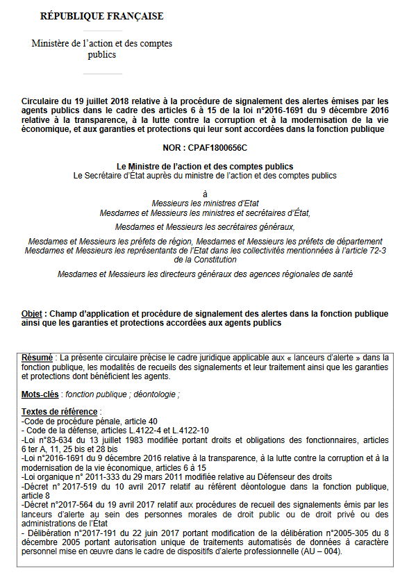 Circulaire 43813
