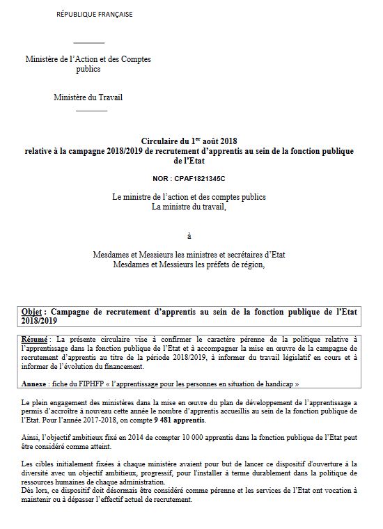 Circulaire 43870