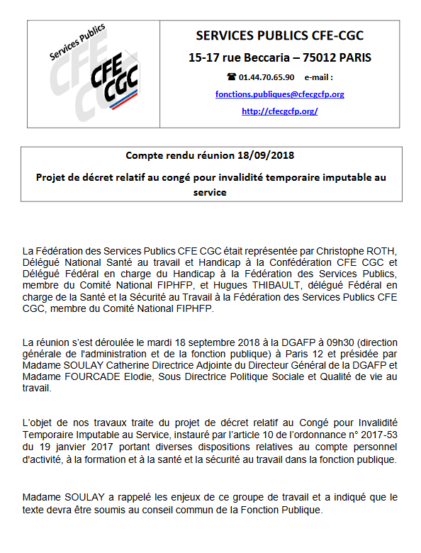 Compte rendu réunion CITIS
