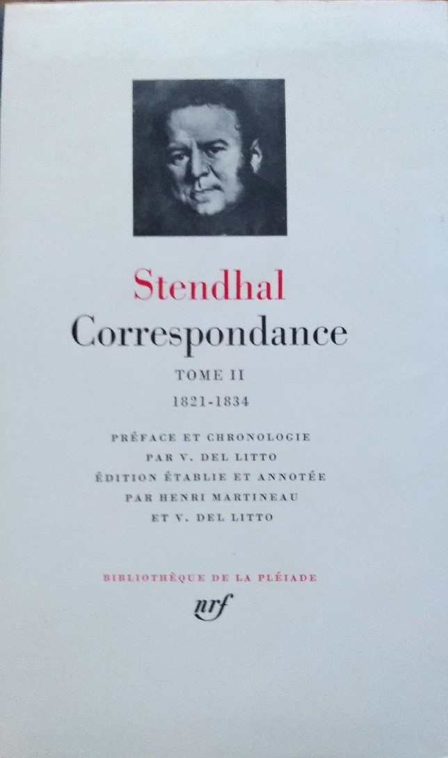 Stendhal dans la collection de la bibliothèque de la Pléiade