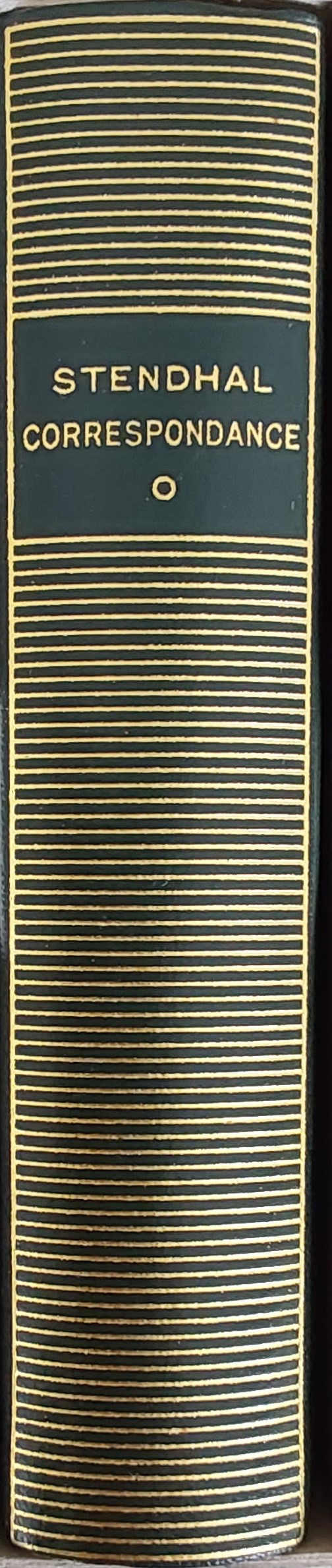 Volume 158 de Stendhal dans la Bibliothèque de la Pléiade.