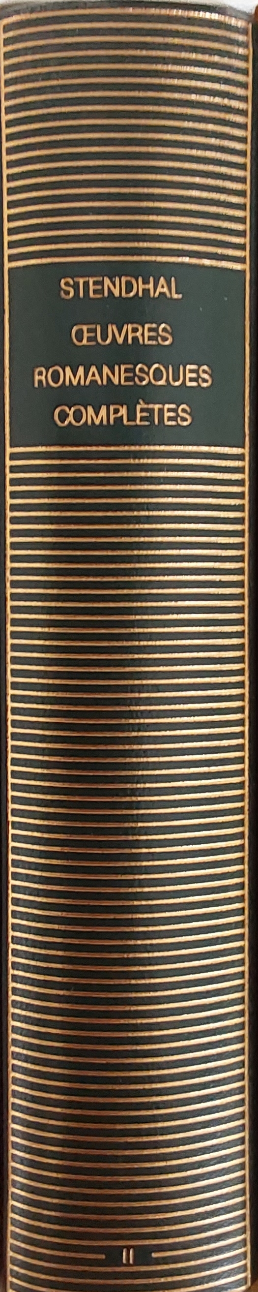 Volume 13 de Stendhal dans la Bibliothèque de la Pléiade.