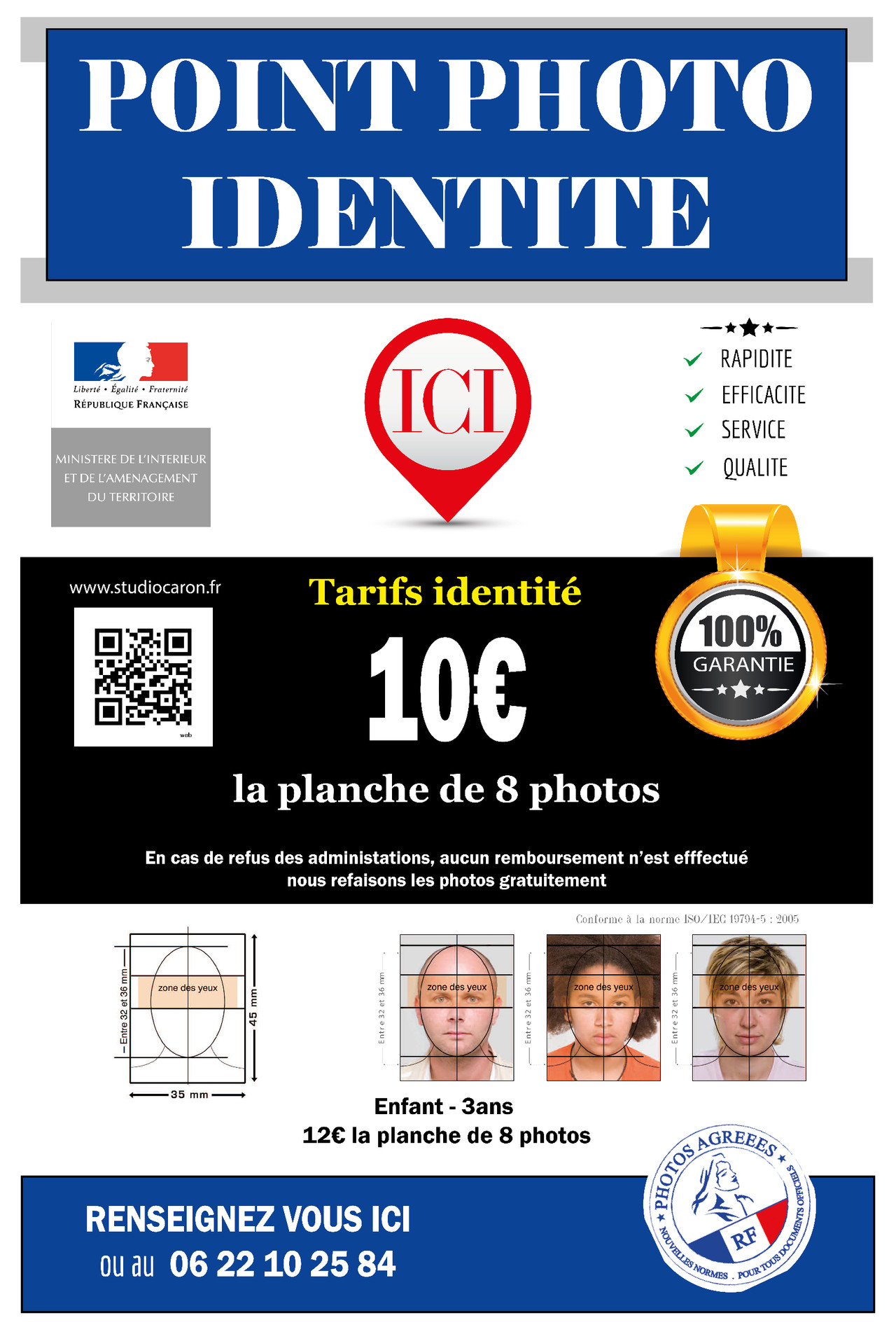 Photo identité à Flamanville (Yvetôt) 76970
