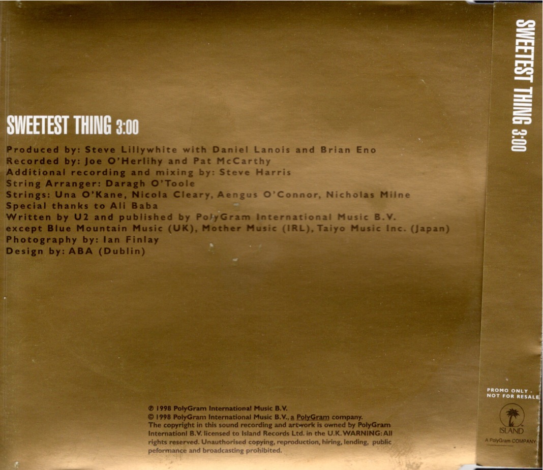 Sweetest uk sweetcd1 insert 