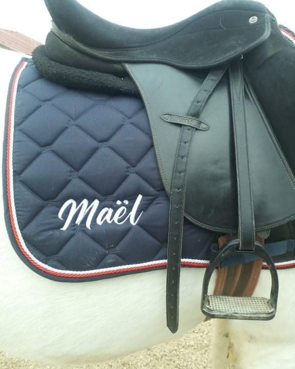 Tapis cheval brode