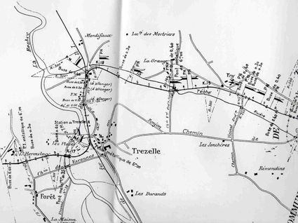 Plan du carrefour du tacot