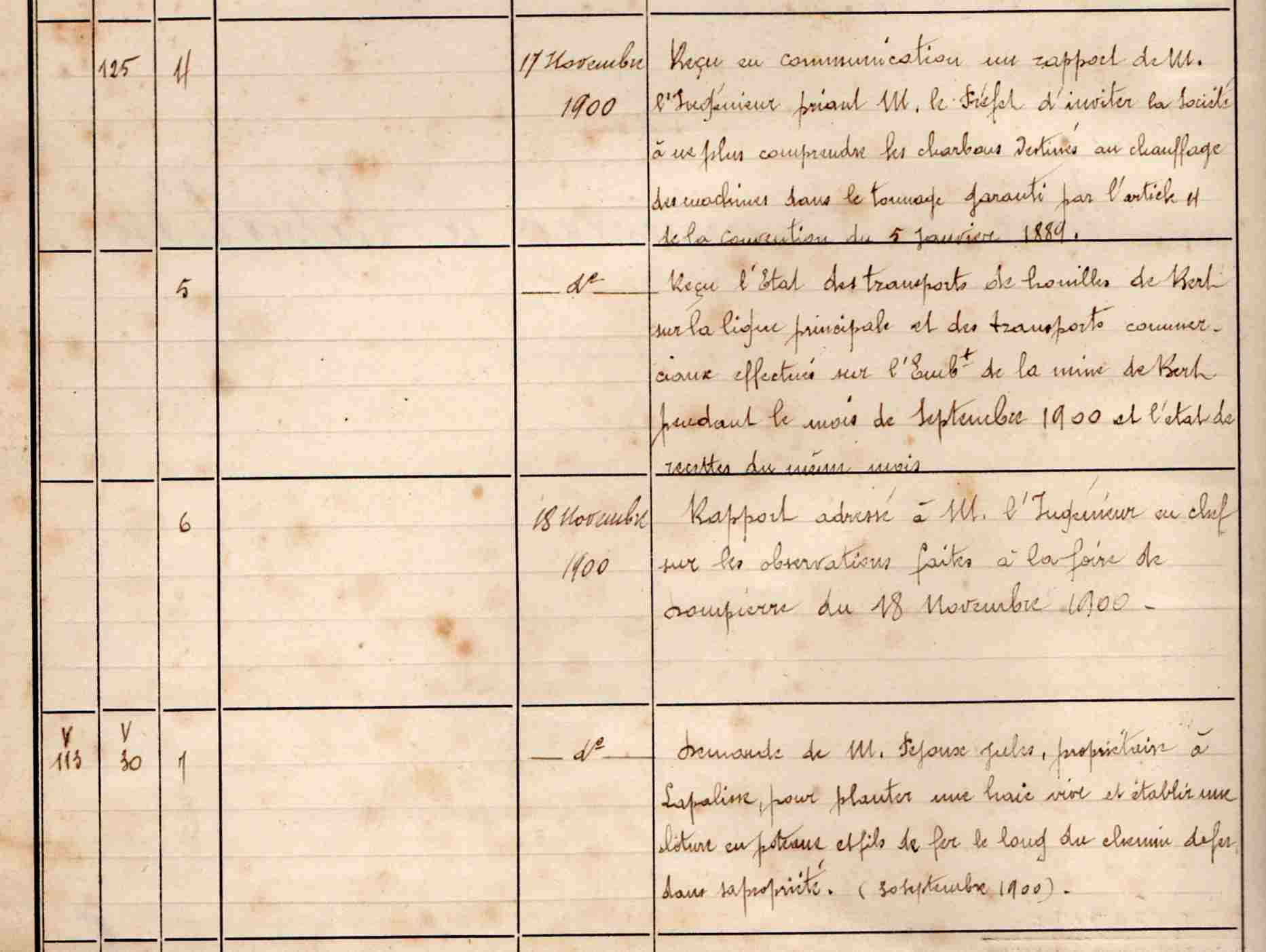 Registre du controle 1900 3