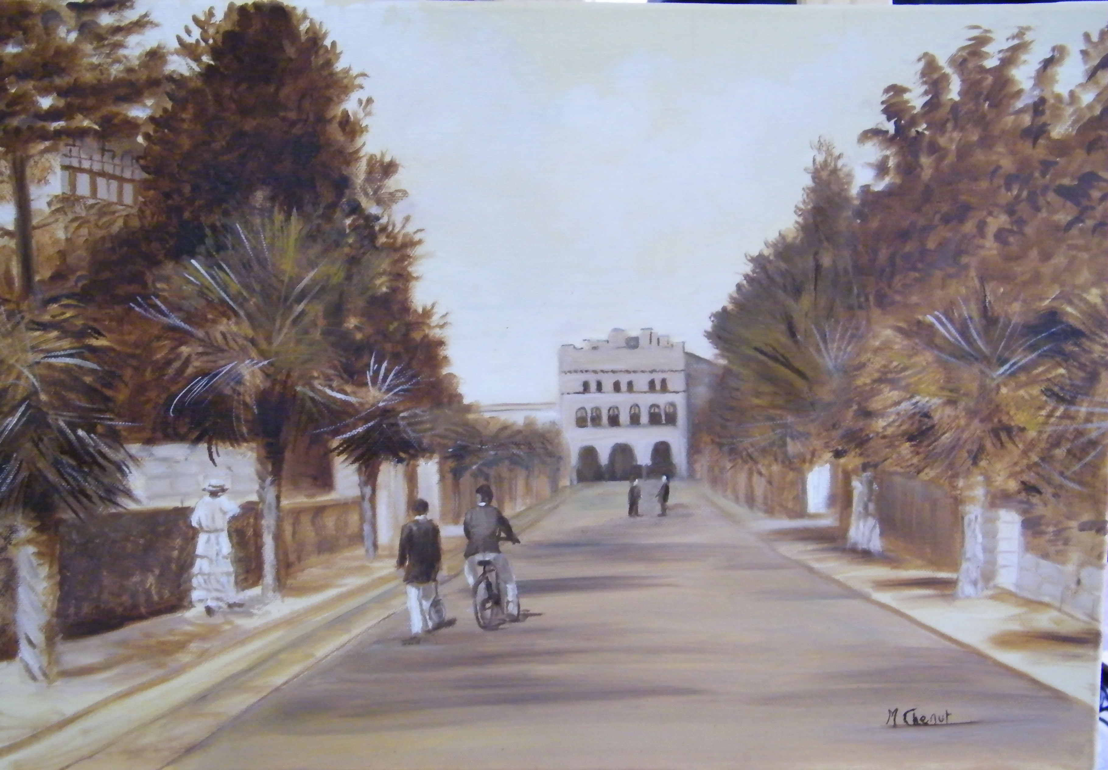 Le casino vue de l allee des palmiers miette chenut