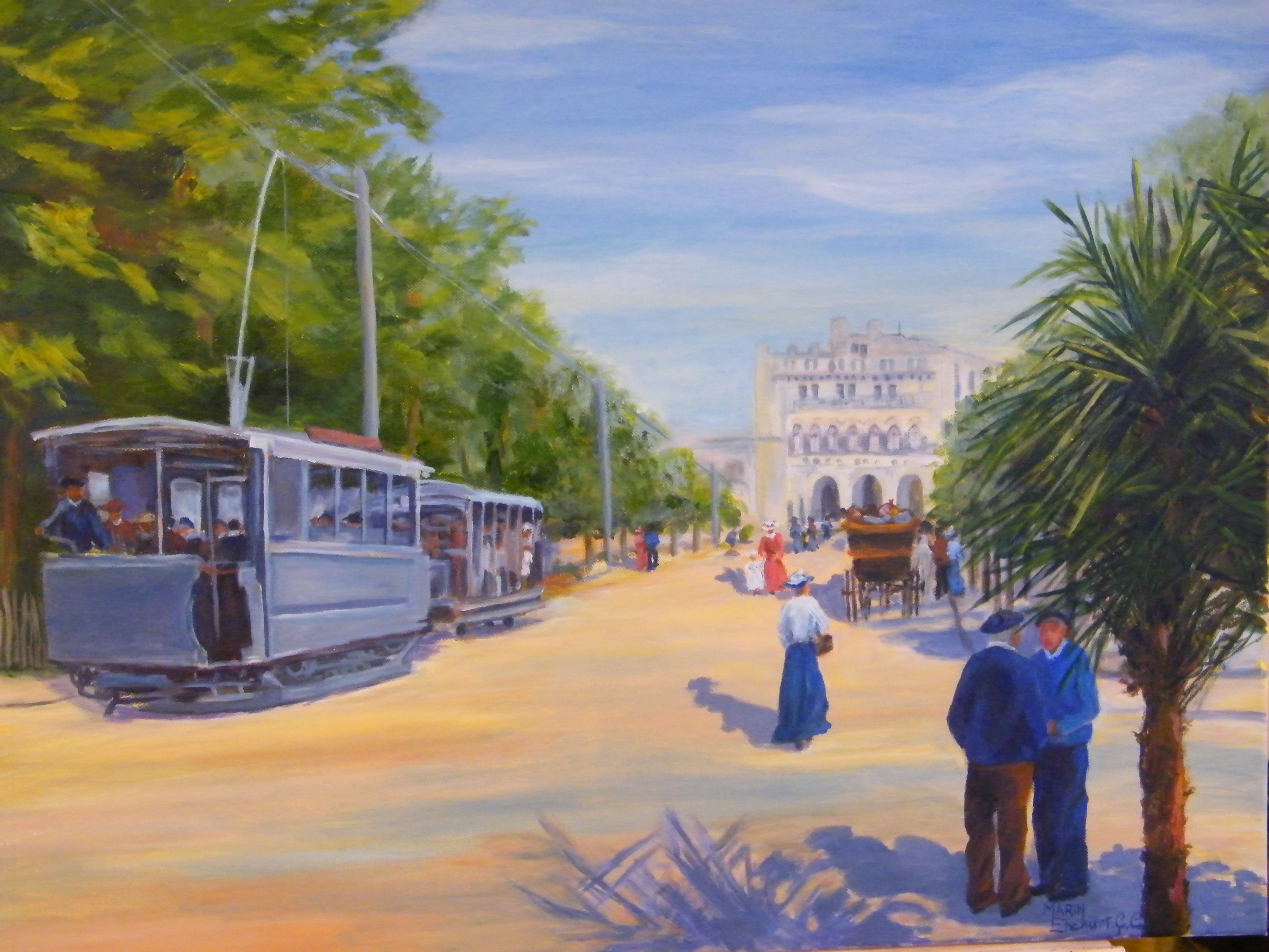 Le tramway avenue du casino christiane marin