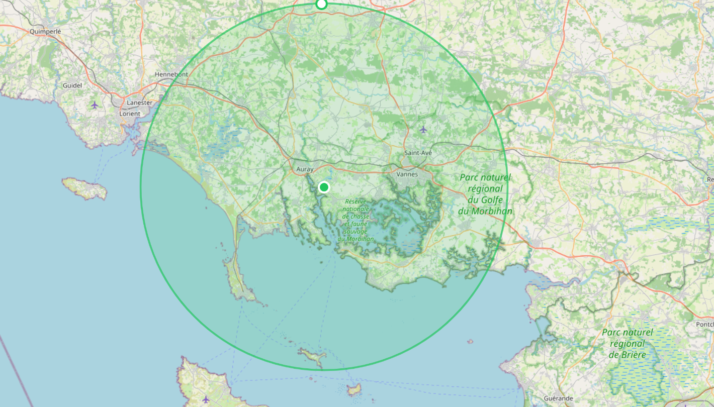 Le Ramoneur du Golfe : Zone d'intervention 