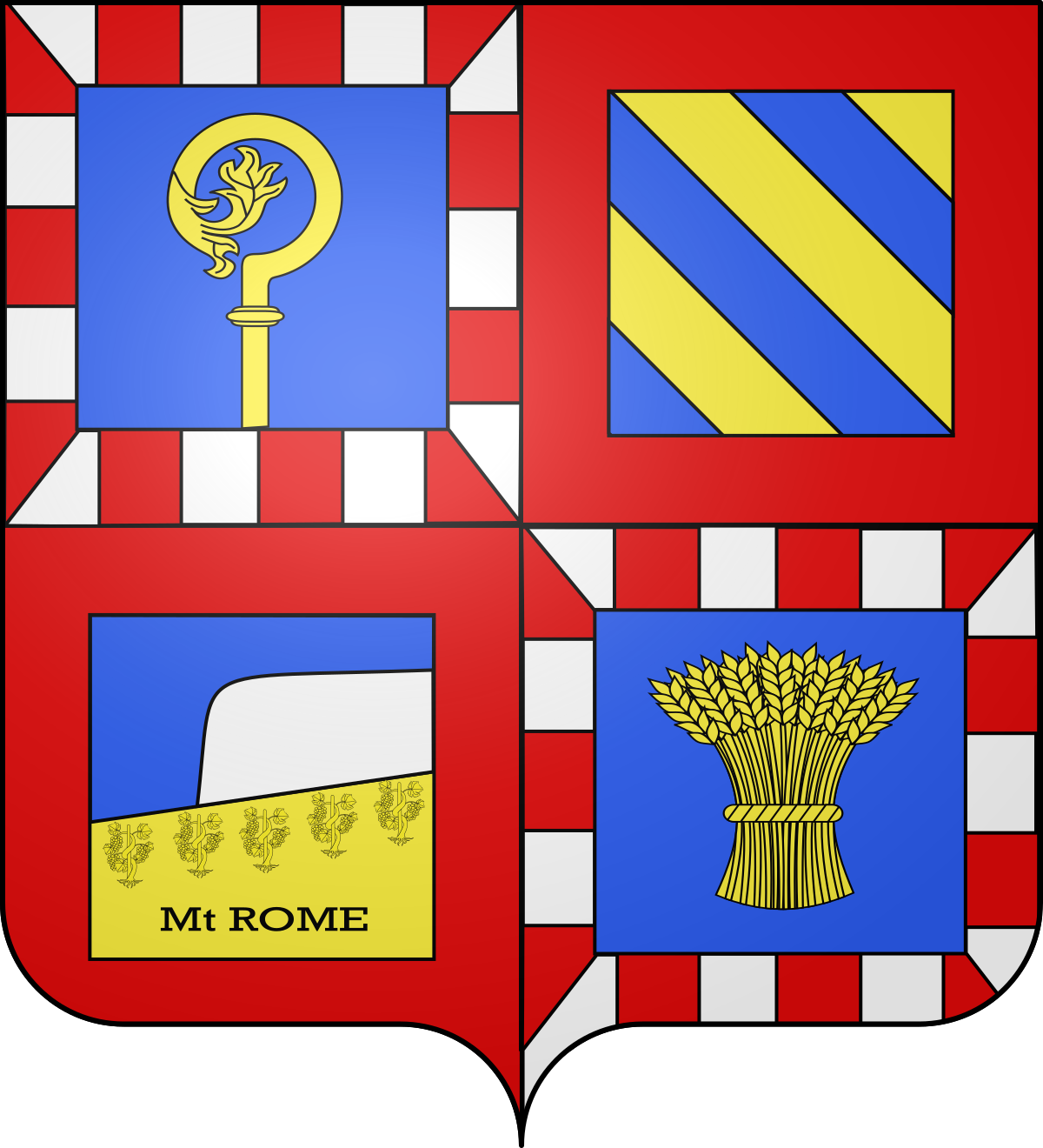 Blason ville Saint-Sernin-du-Plain 71