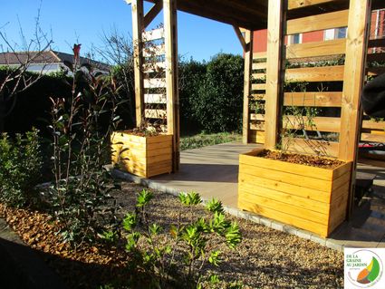 Jardinieres bois recycle terrasse