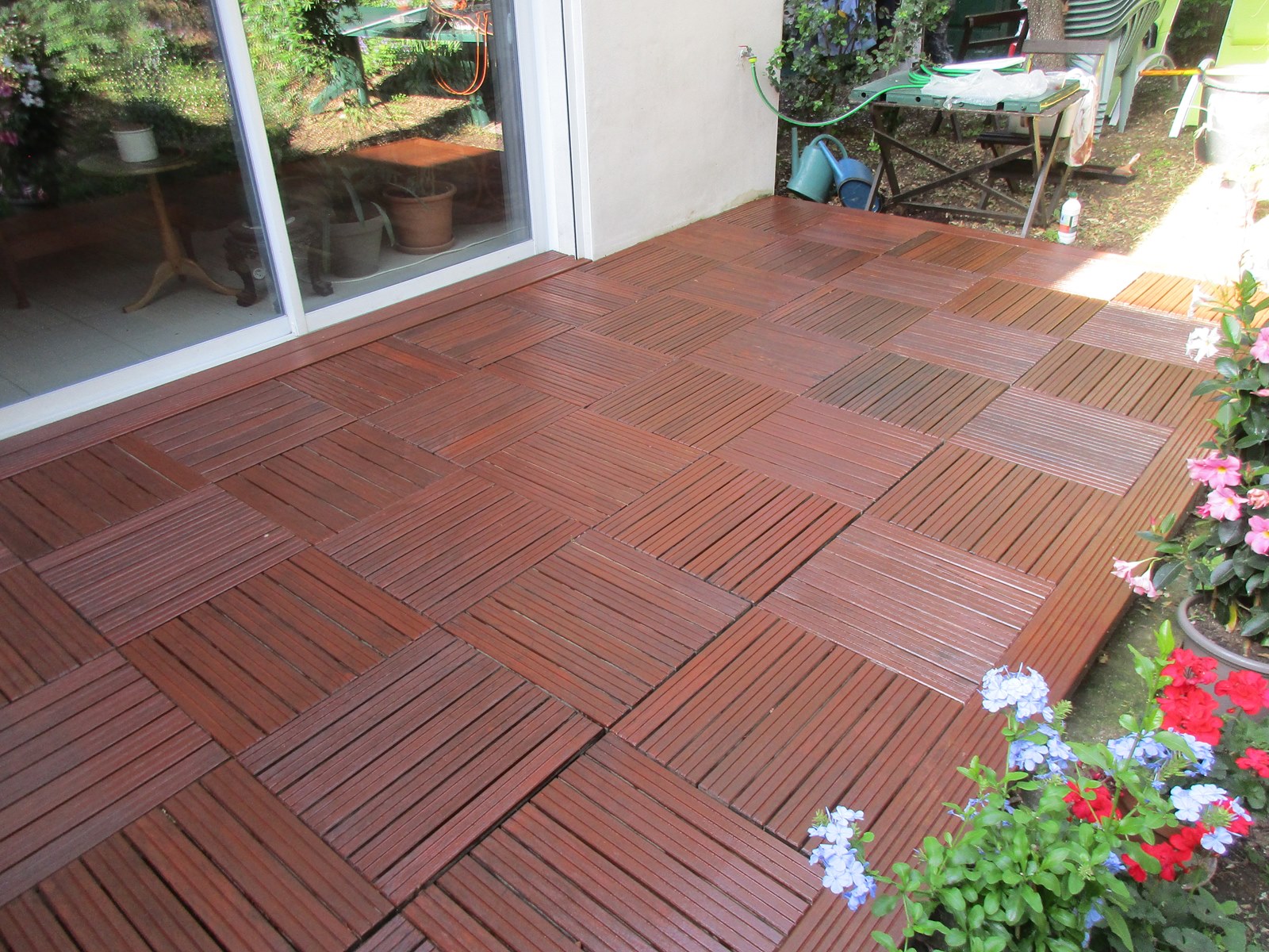 Terrasse renovation avant pendant apres degriseur et saturateur 4 