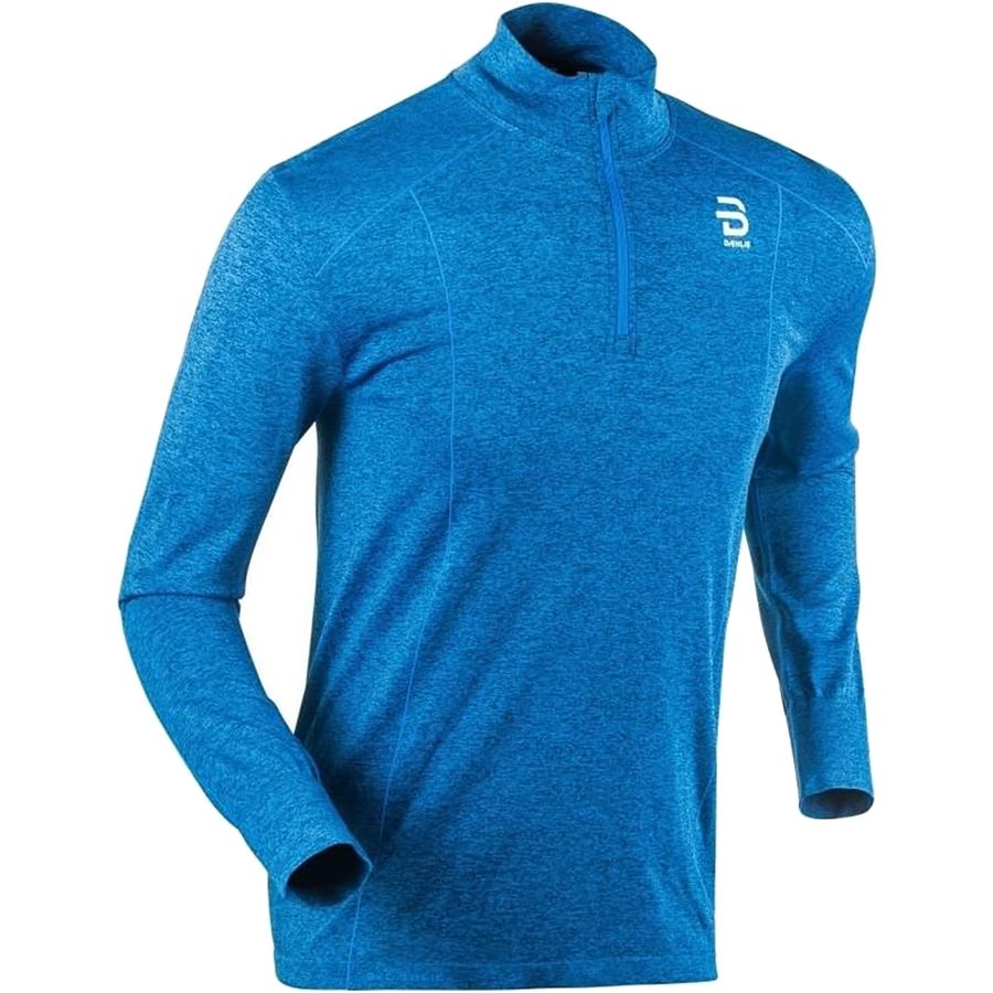 Bjorn half zip zone forged iron electric blue