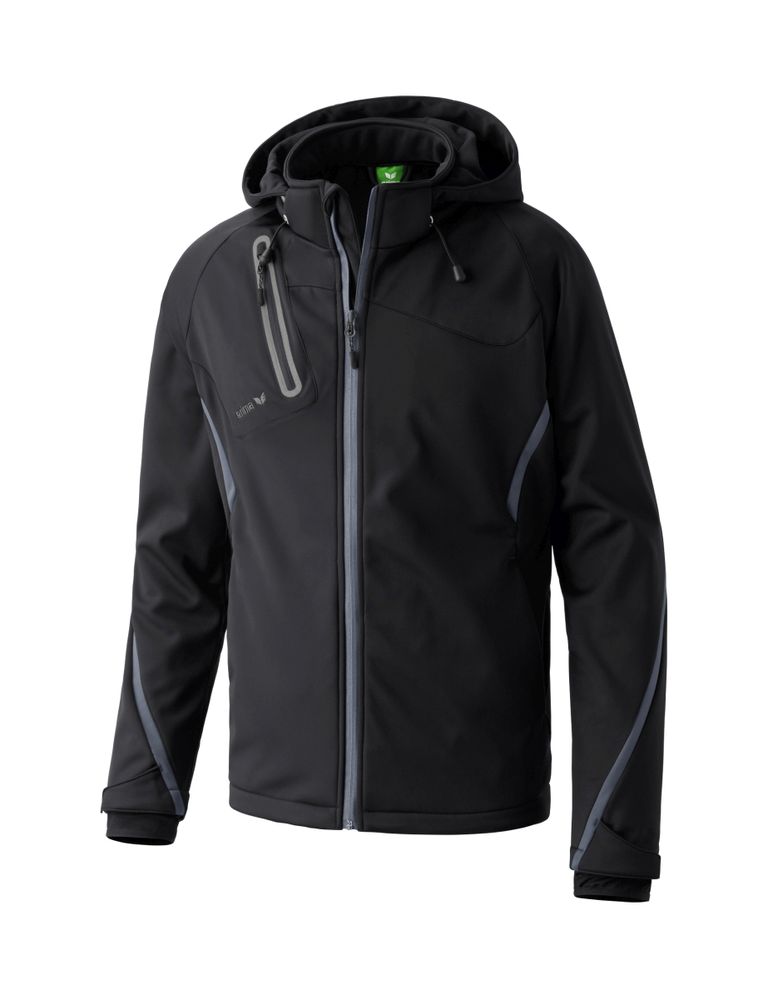 Erima softshell jacket function black anthrazit