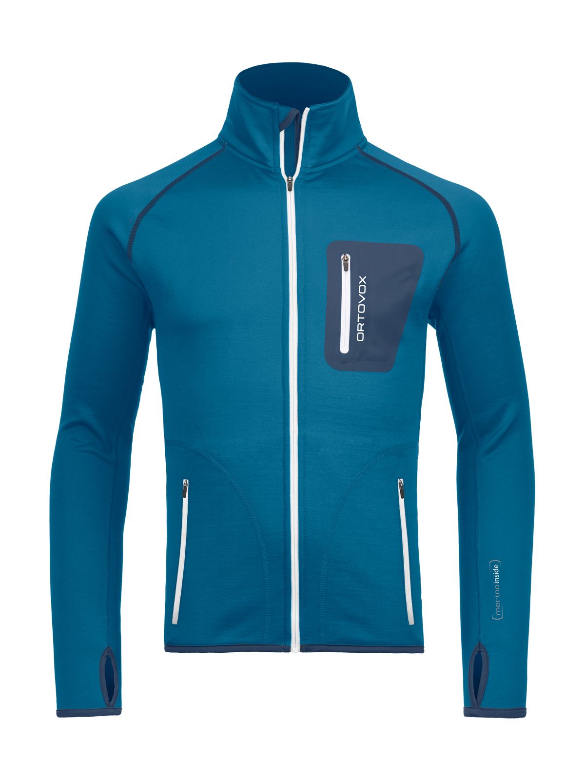 Ortovox fleece jacket blue sea