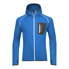 Ortovox merino fleece hoody blue ocean