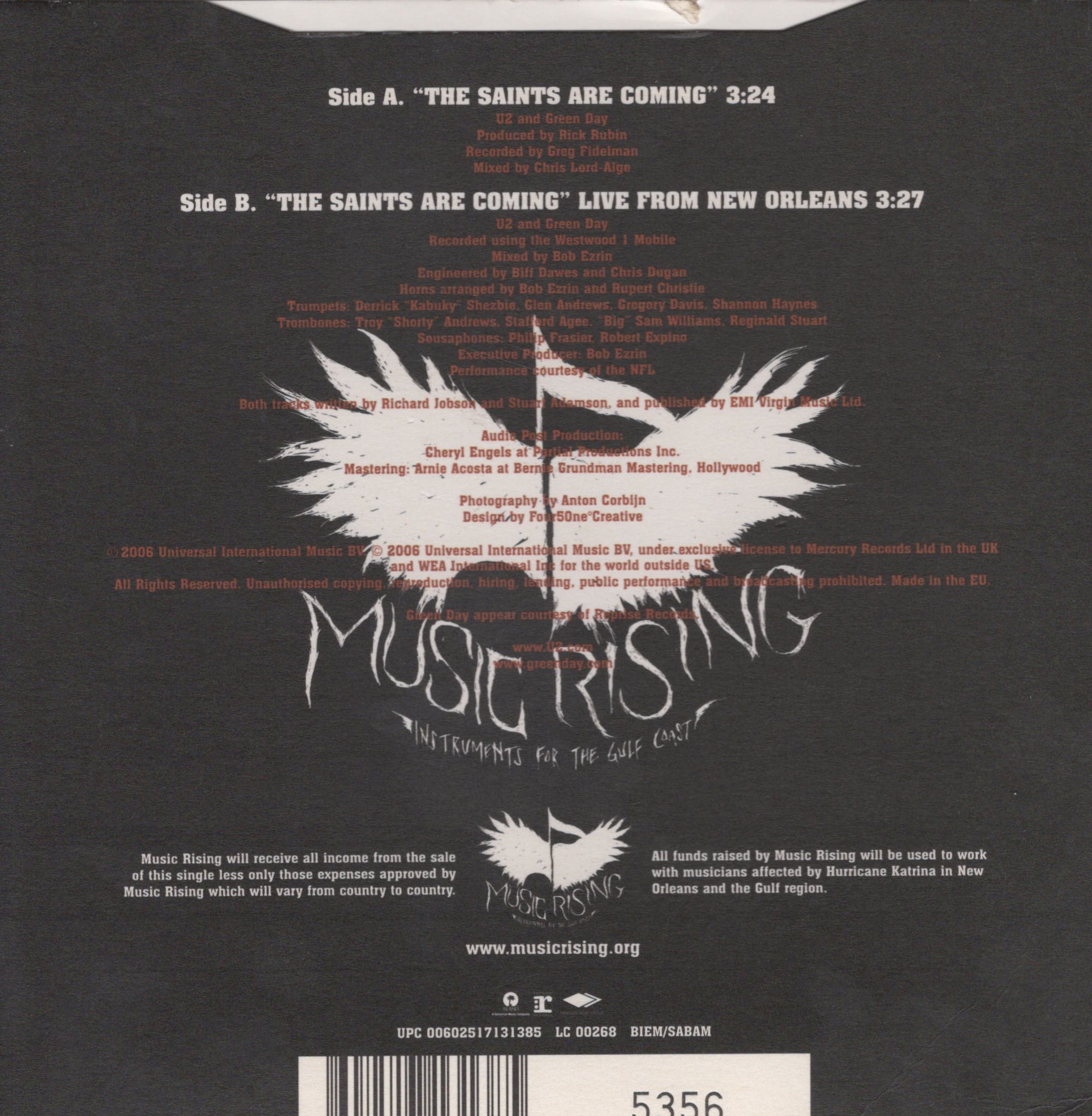 The saints are cominf eu is 1713183 back 5356