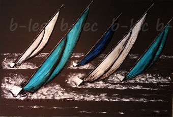 Bateaux bleus