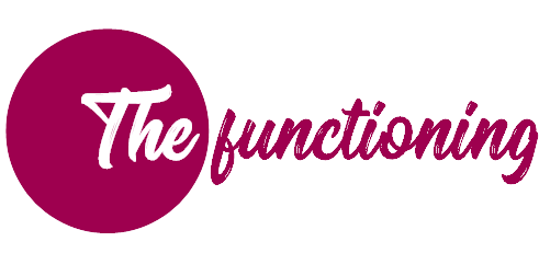 Support women - Title The functioning- White letters, round plum color
