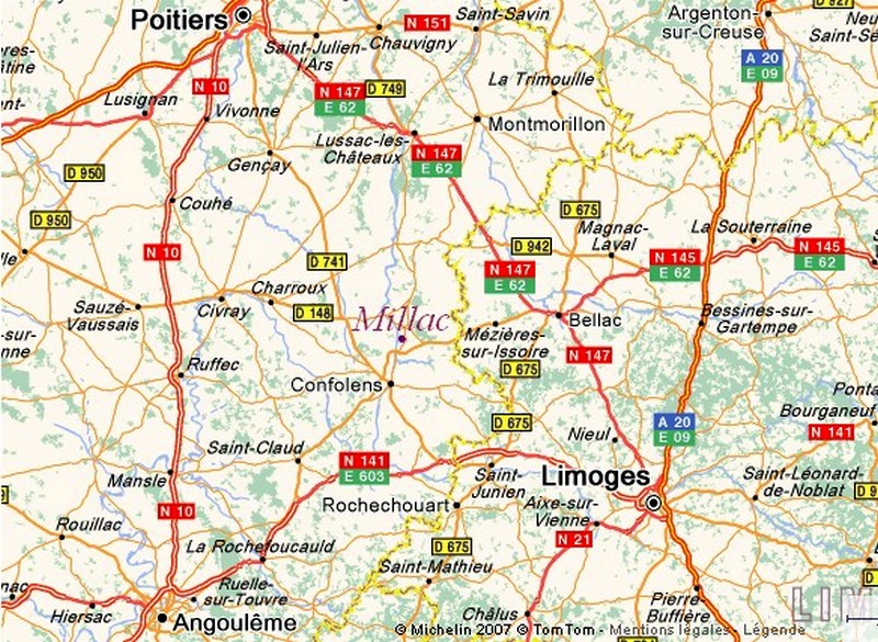 Carte routes