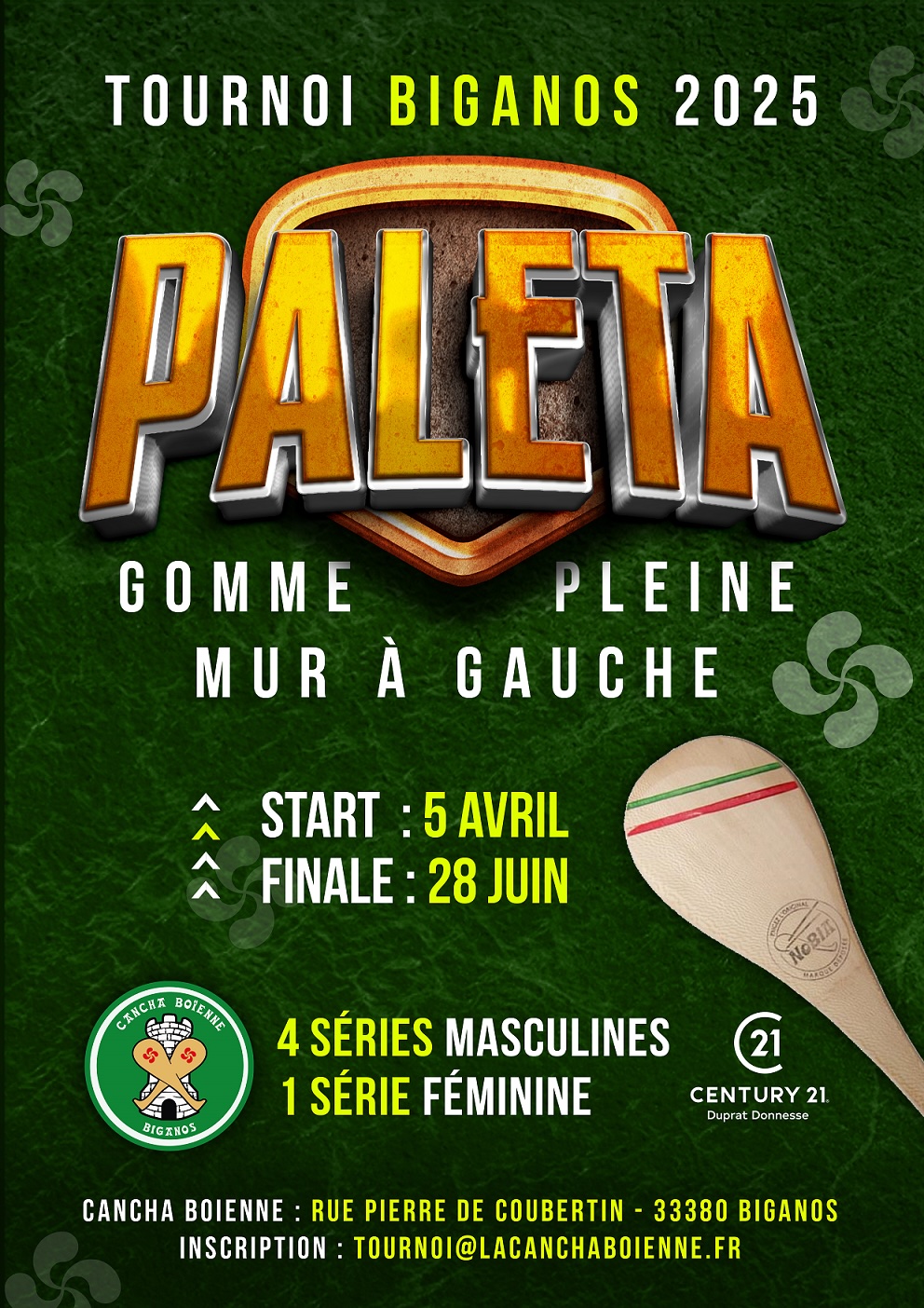 Biganos - Tournoi mur à gauche