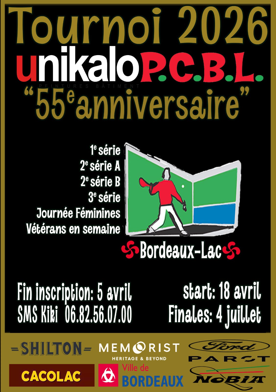 Tournoi mur à gauche - Bx Lac