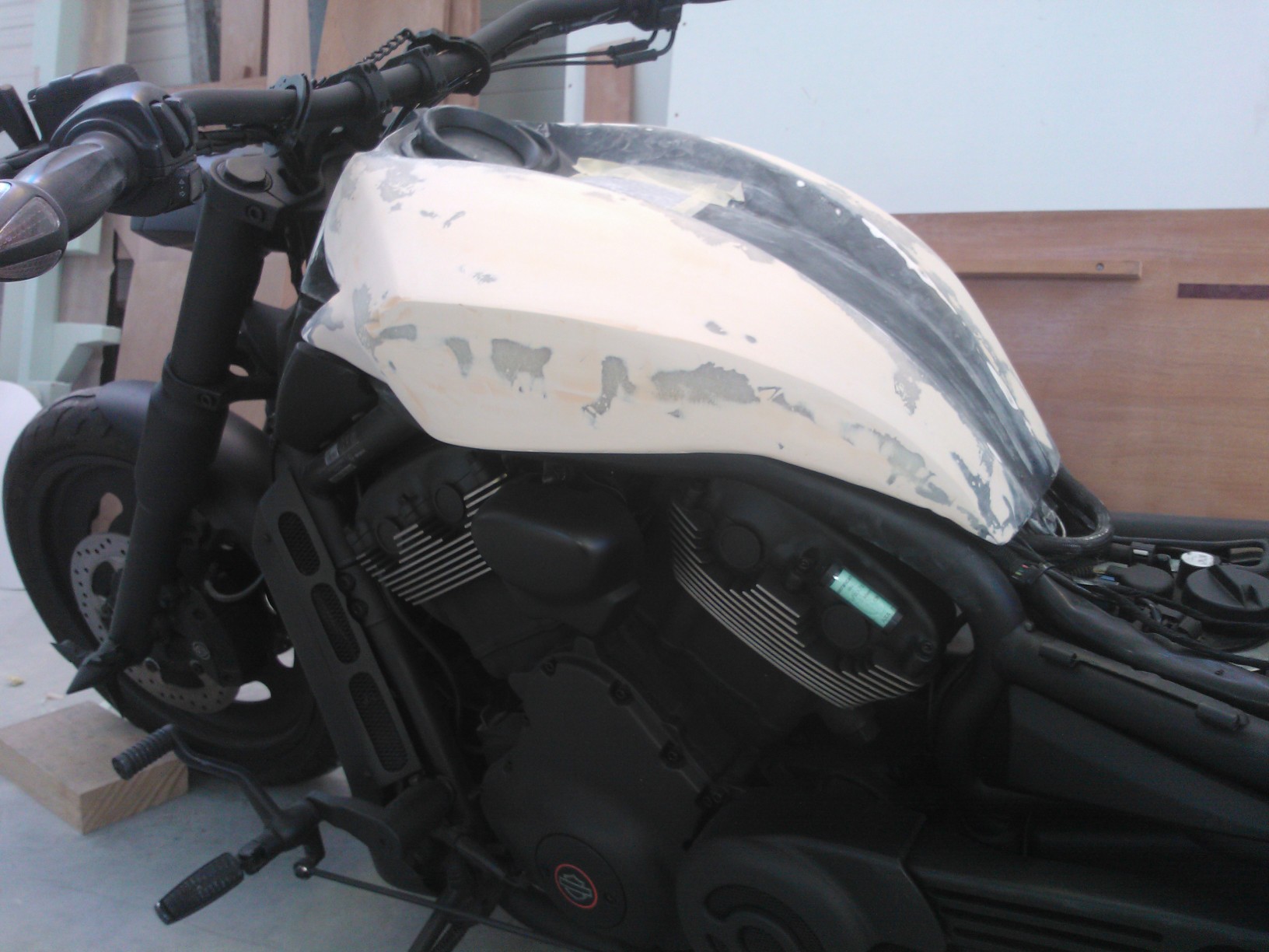 Réservoir de moto