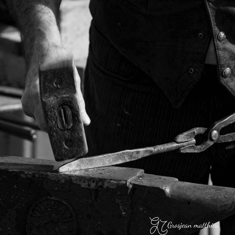 Trelissac demonstration de forge par michel blacksmithing demonstration by michel 22 fevrier 2026 05
