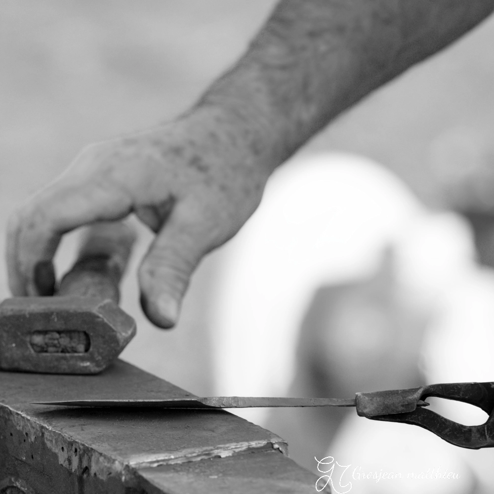 Trelissac demonstration de forge par michel blacksmithing demonstration by michel 22 fevrier 2026 04