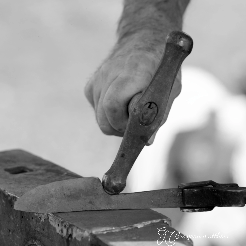 Trelissac demonstration de forge par michel blacksmithing demonstration by michel 22 fevrier 2026 03