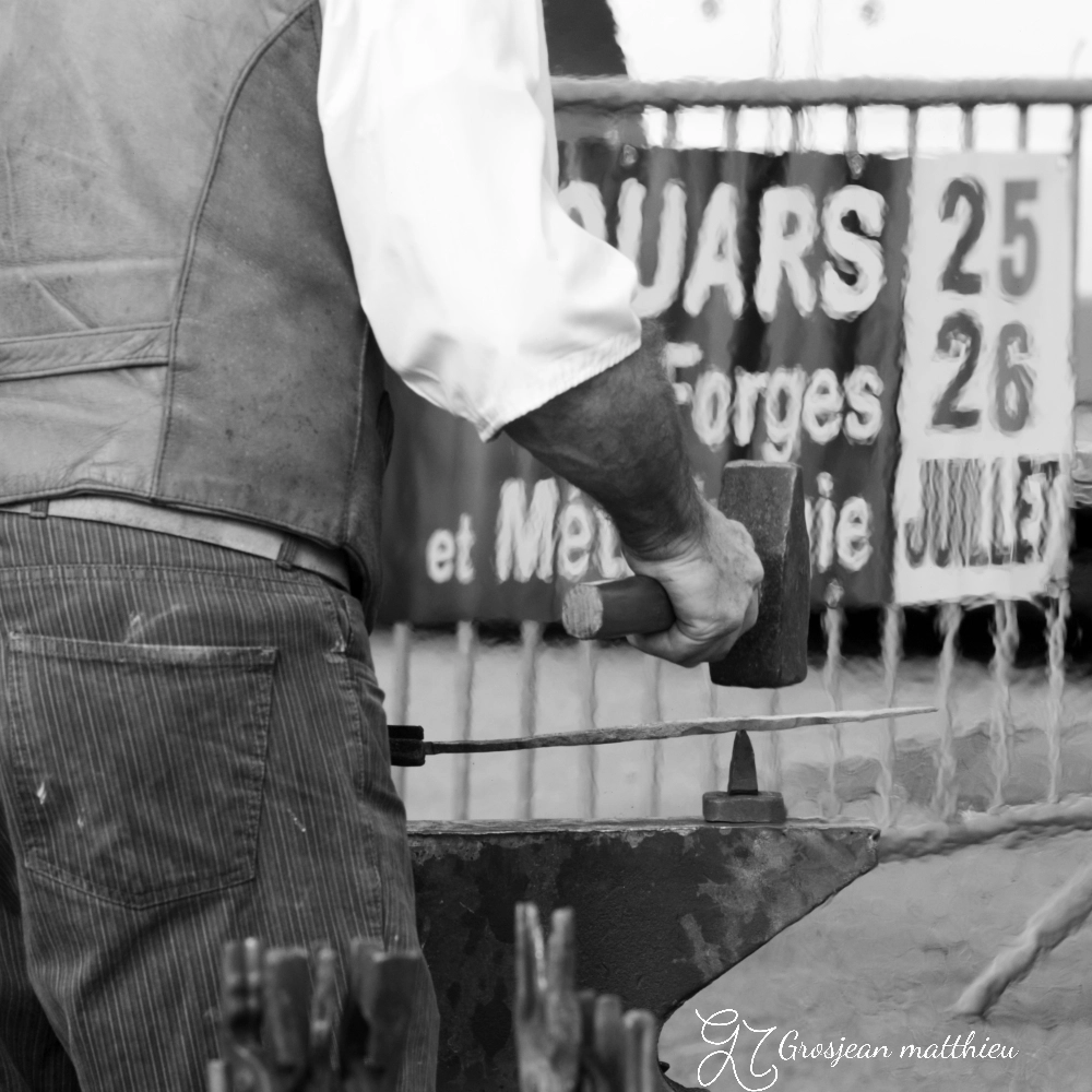 Trelissac demonstration de forge par michel blacksmithing demonstration by michel 22 fevrier 2026 02