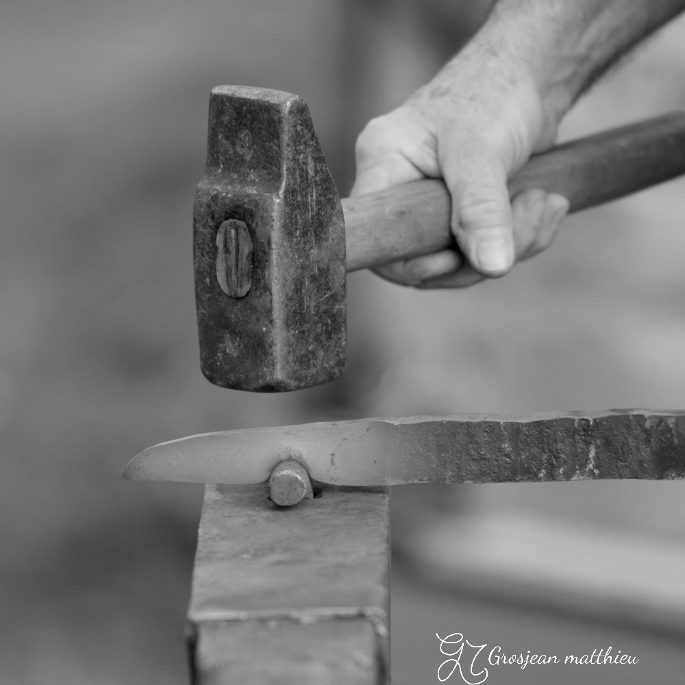 Trelissac demonstration de forge par michel blacksmithing demonstration by michel 22 fevrier 2026 01