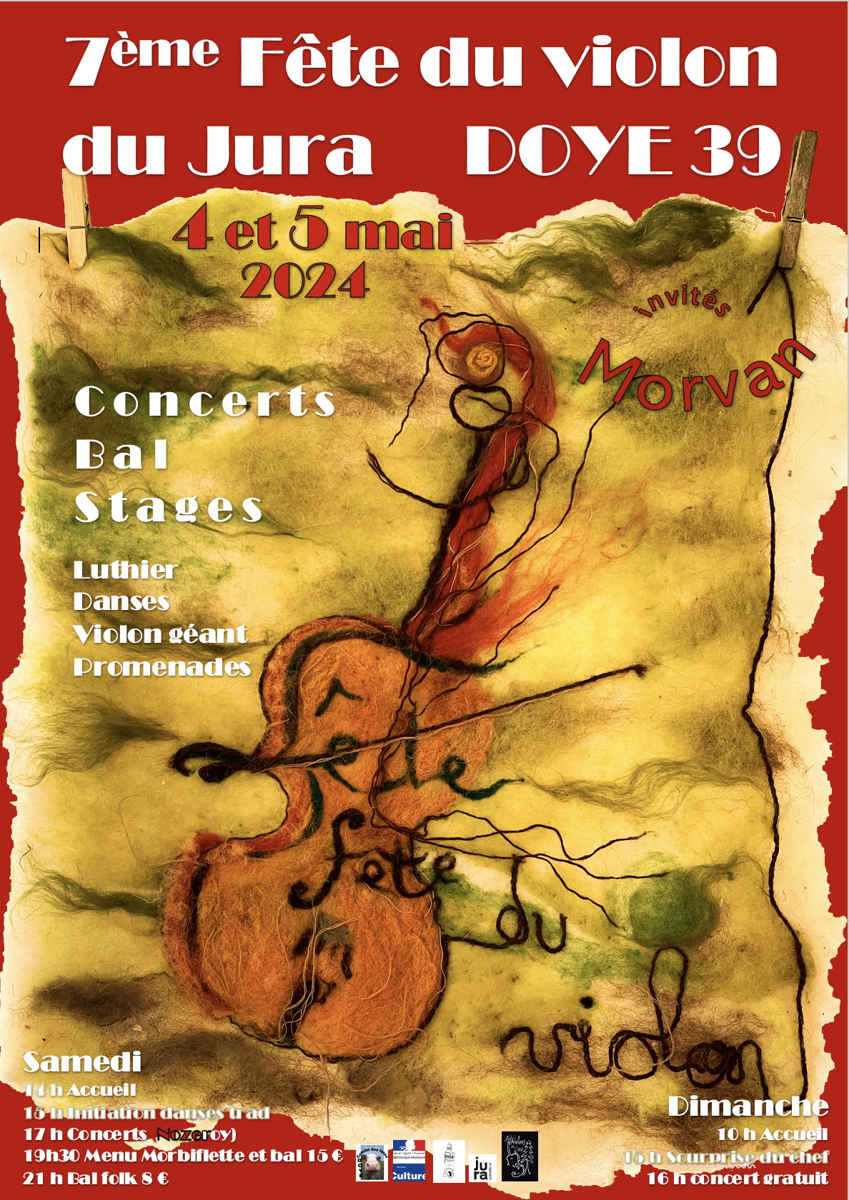 Fête du violon du Jura  14 et 15 mai 2016