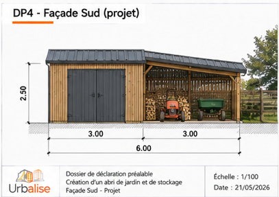 Plan de facade abri