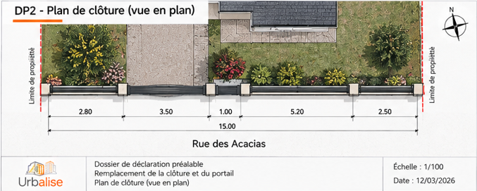Plan de cloture