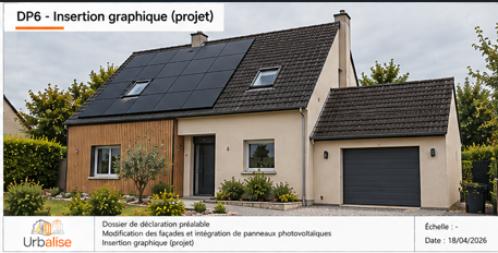 Insertion modification de facade et toiture