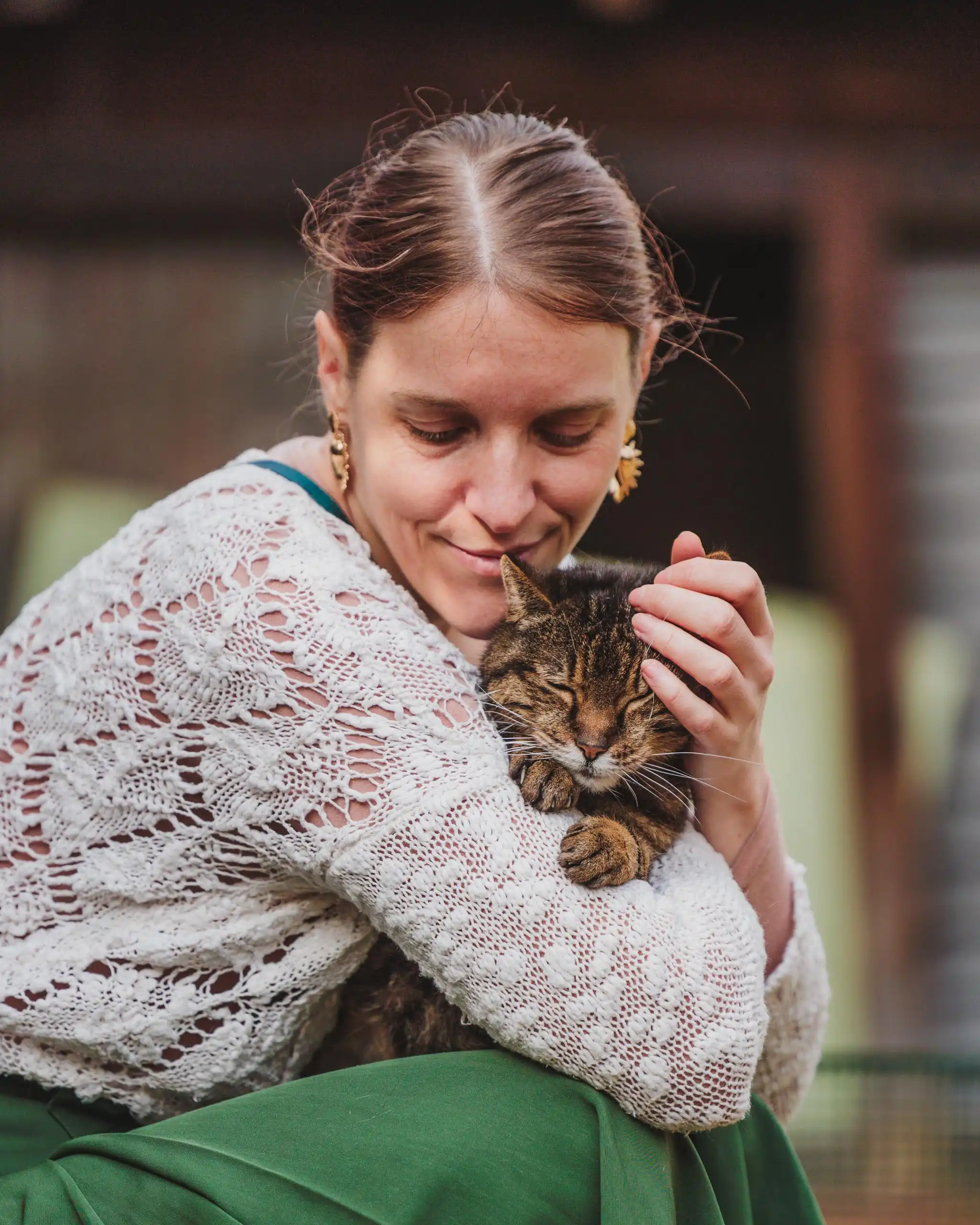 Photo chat portrait famille tendresse