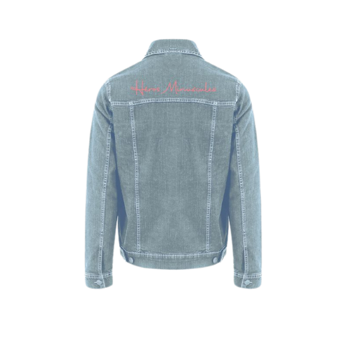 Heros minuscules veste en jean homme verso