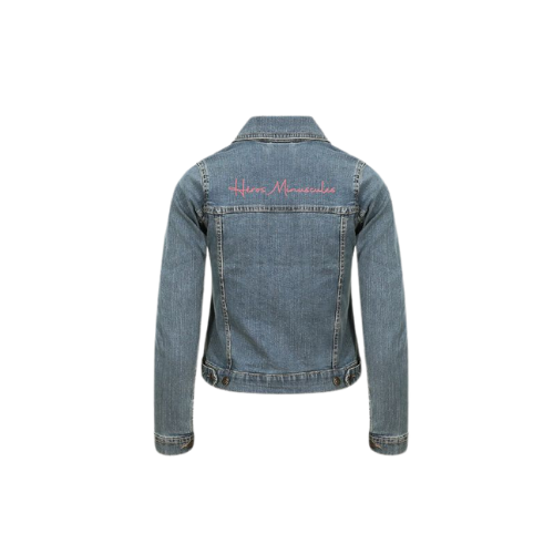 Heros minuscules veste en jean femme verso
