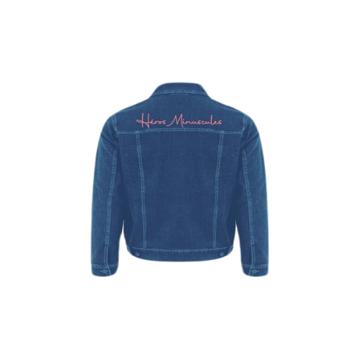 Heros minuscules veste en jean enfant verso