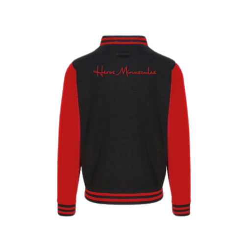 Heros minuscules vestes rouge et noir verso