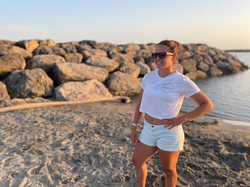 Tee shirt crop top femme