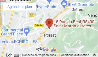 Adresse et Carte google du dojo Bujinkan isère
